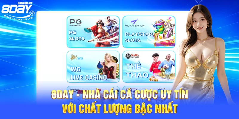 8Day ⭐️ Link Vào Nhà Cái 8 Day Mới Nhất 2025 | Đăng Ký +100k 12 8Day - Nhà cái cá cược uy tín với chất lượng bậc nhất