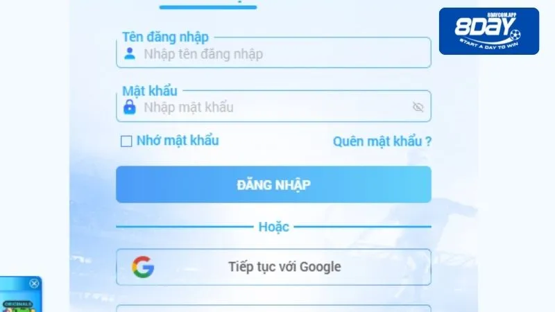 Đăng nhập 8DAY với thao tác đơn giản thành công 1 phút 3 Hướng dẫn đăng nhập vào 8DAY chi tiết cho tân binh
